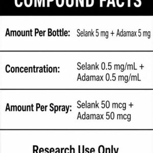 Selank / Adamax Blend Spray - 5/5mg | 10ml